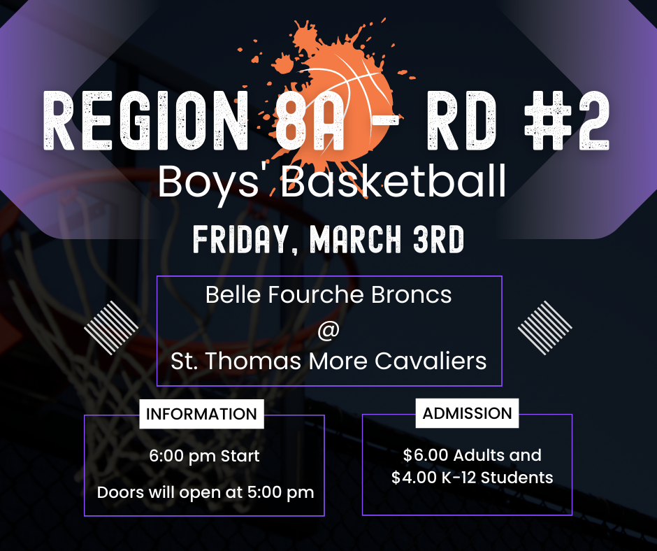 3/3/23 BBB Region 8A Rd #2 BF @ STM 6:00 pm Start Time; Doors open at 5:00 pm